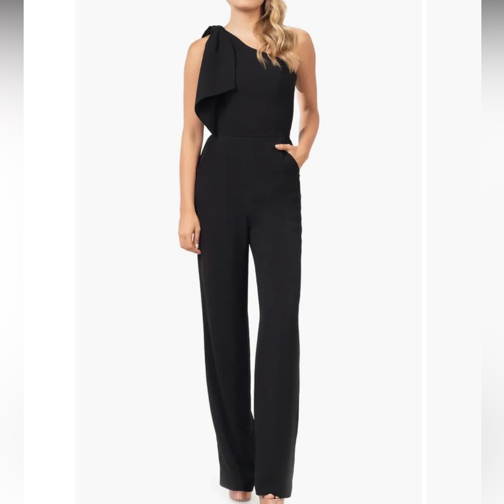 Dress the Population Tiffany One-Shoulder Jumpsuit